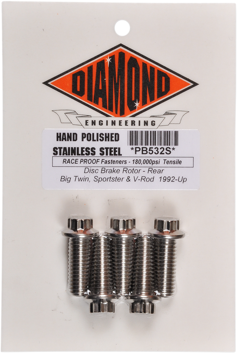 DIAMOND ENGINEERING Bolt Kit - Rotor - Rear PB532S