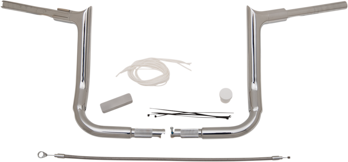 FAT BAGGERS INC. Handlebar Kit - Pointed Top - 12" - Chrome 809112