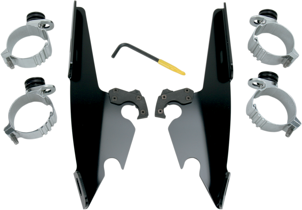 MEMPHIS SHADES Fats/Slim Trigger Lock Mounting Kit - Black - Dyna MEB8976