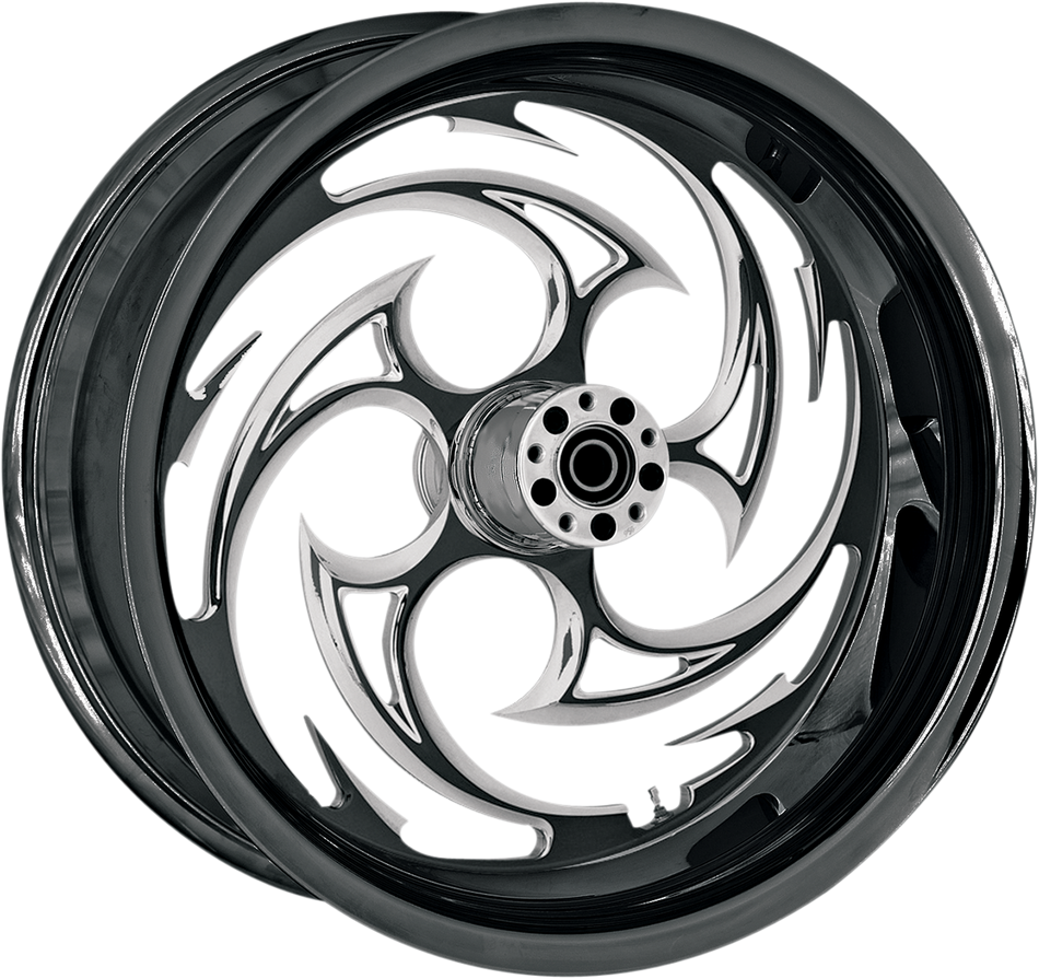 RC COMPONENTS Savage Eclipse Rear Wheel - Single Disc/No ABS - Black - 16"x3.50" 16350-9978-85E