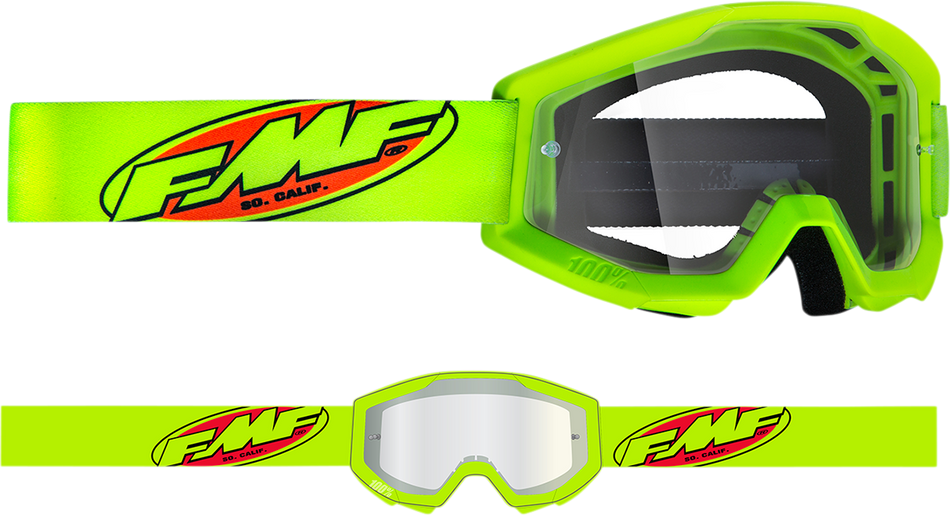 FMF PowerCore Goggles - Core - Yellow - Clear F-50050-00006 2601-3005