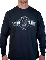 LETHAL THREAT Flash and Bones Long-Sleeve T-Shirt - Black - Large LS20889L