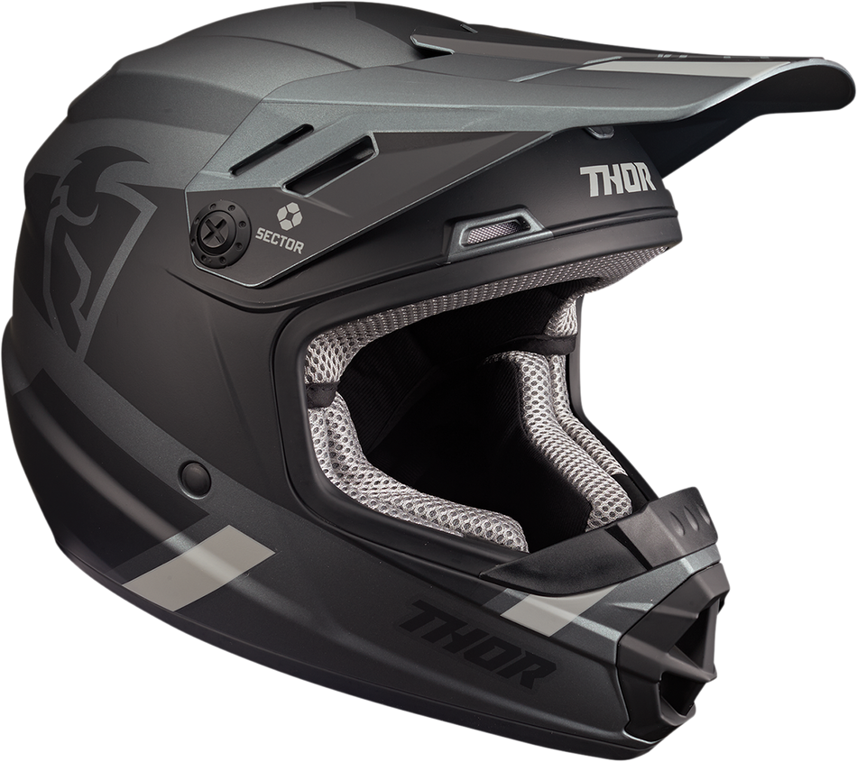 Casco THOR Youth Sector - Split - MIPS - Carbón/Negro - Mediano 0111-1470 