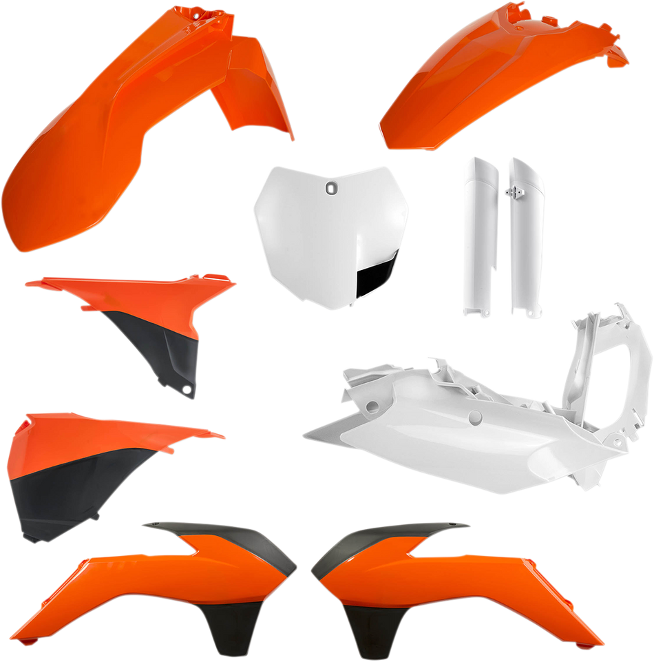 ACERBIS Full Replacement Body Kit - OEM Orange/White/Black 2449585226