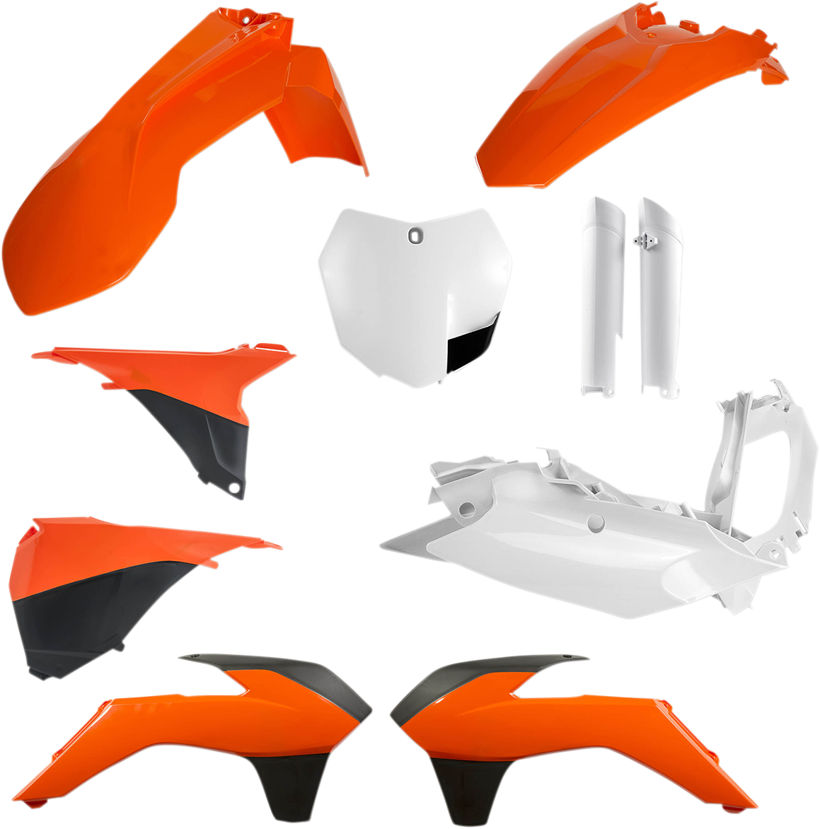 ACERBIS Kompletter Ersatz-Bodykit – OEM Orange/Weiß/Schwarz 2449585226 