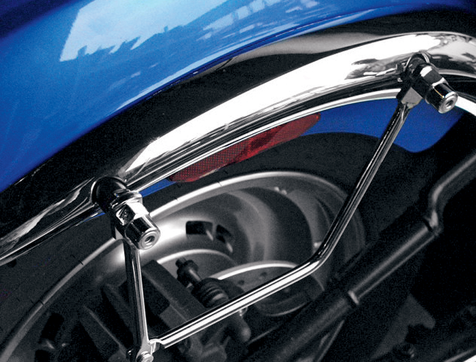 SADDLEMEN Saddlebag Support - Chrome - Harley 3501-0346