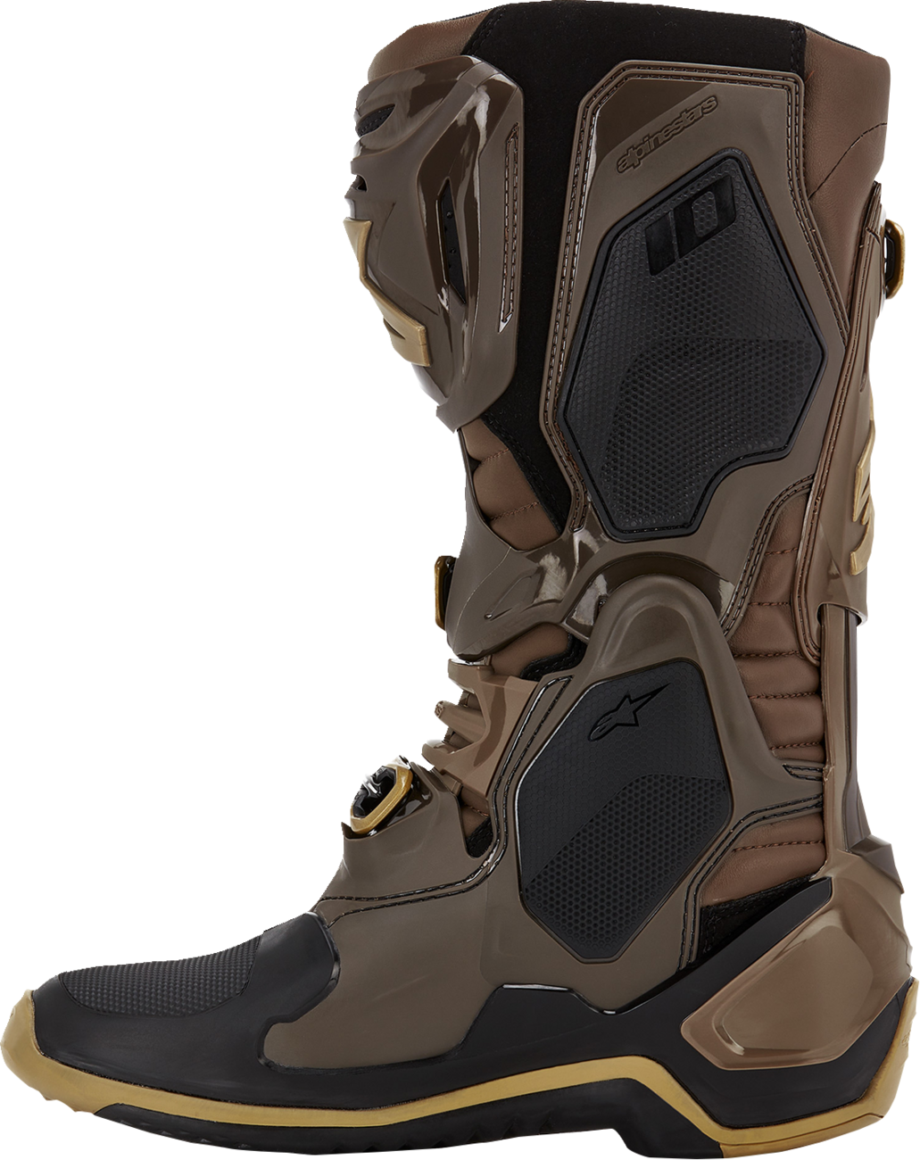 ALPINESTARS Limited Edition Squad '23 Tech 10 Boots - Brown/Gold - US 9 2010020-839-9