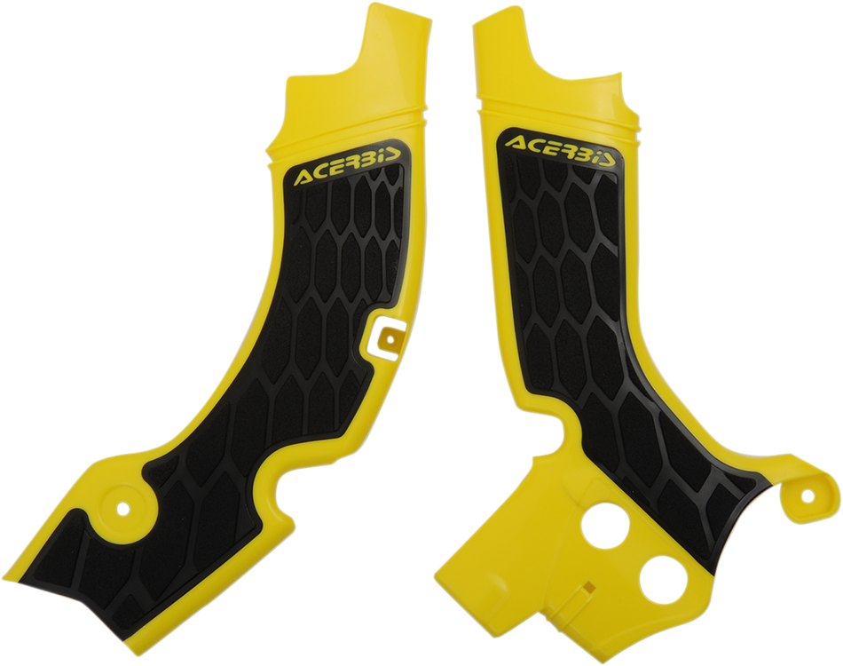 ACERBIS X-Grip Frame Guards - Yellow/Black 2630531017