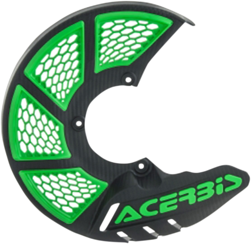 ACERBIS X-Brake Disc Cover - Black/Green 2449491043