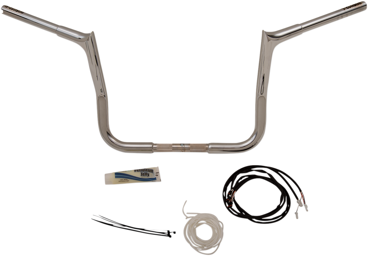 FAT BAGGERS INC. Handlebar Kit - Pointed Top - 12" - Chrome 909212