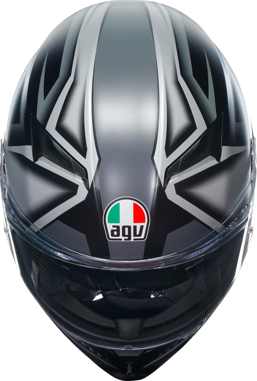 AGV K3 Helmet - Compound - Matte Black/Gray - Medium 2118381004008M