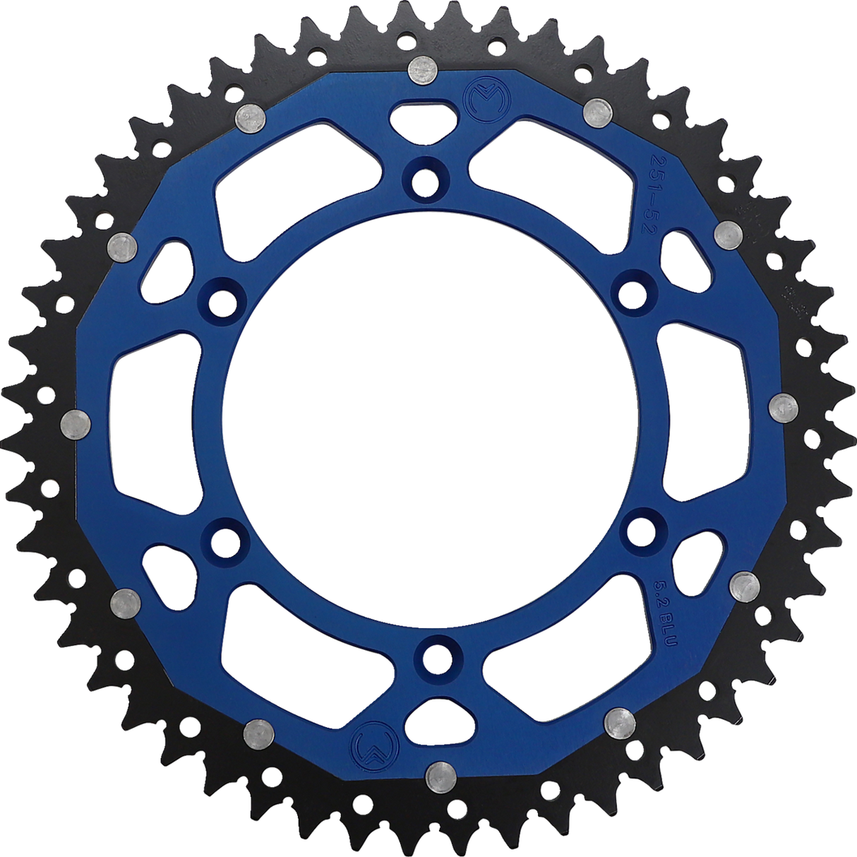 MOOSE RACING Dual Sprocket - Blue - 52 Tooth 1210-251-52-12X