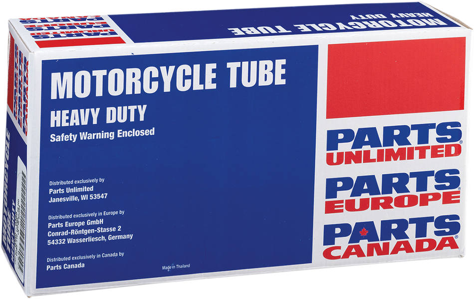 Parts Unlimited Inner Tube - Heavy Duty - 19" - Tr-4 - Center/Side Metal Valve B20068