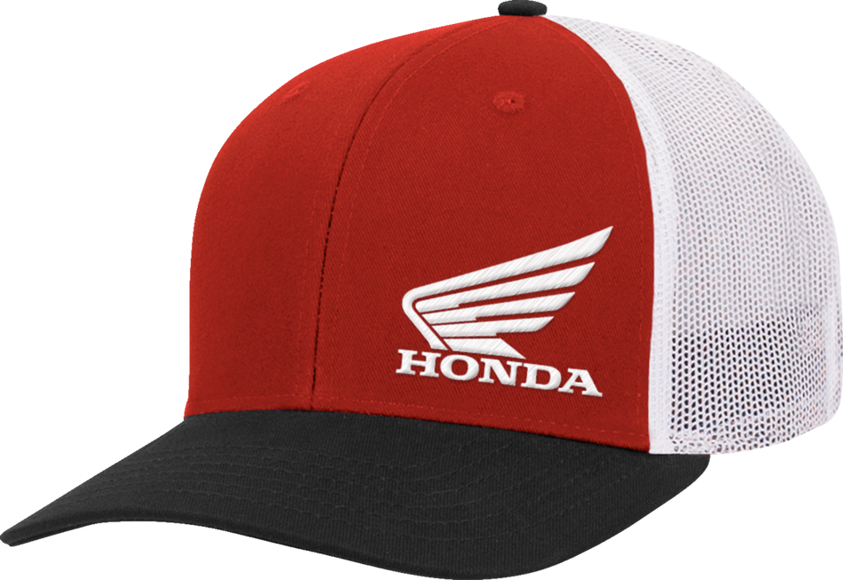 HONDA APPAREL Honda Wing Hat - Red/Black/White NP21A-H3162