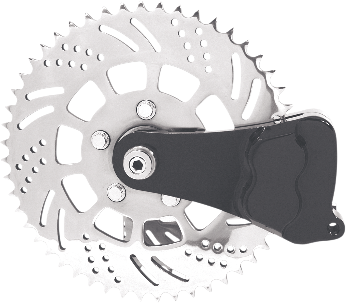 HAWG HALTERS Sprocket Brake Caliper - Left - Black RKSBLAL351