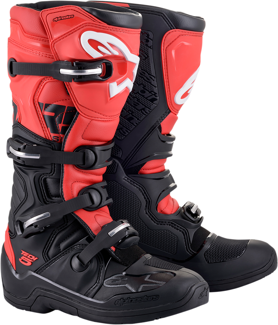 ALPINESTARS Tech 5 Boots - Black/Red- US 7 2015015-13-7