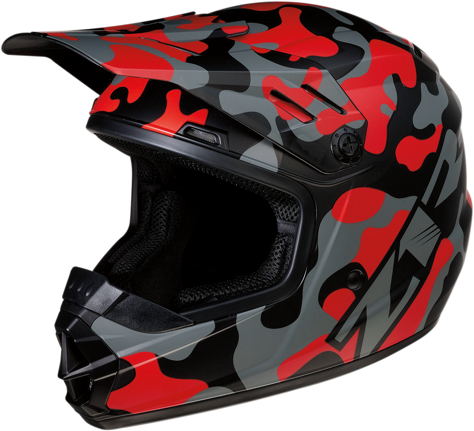 Z1R Youth Rise Helmet - Camo - Red - Large 0111-1266