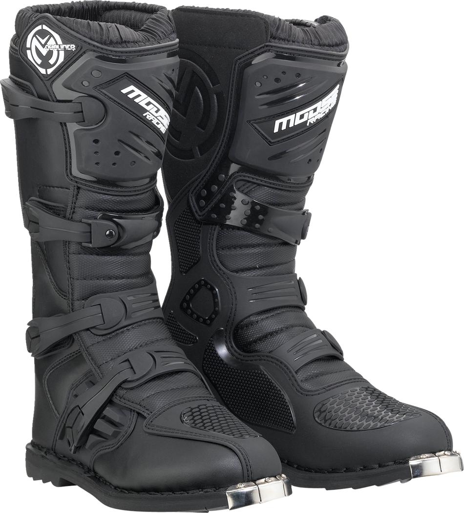 MOOSE RACING Qualifier Boots - Black - Size 9 3410-2583