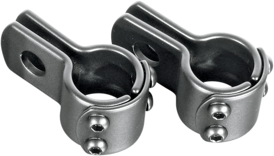 RIVCO PRODUCTS Peg Mounting Clamp - Black - 1" CLMP1BK