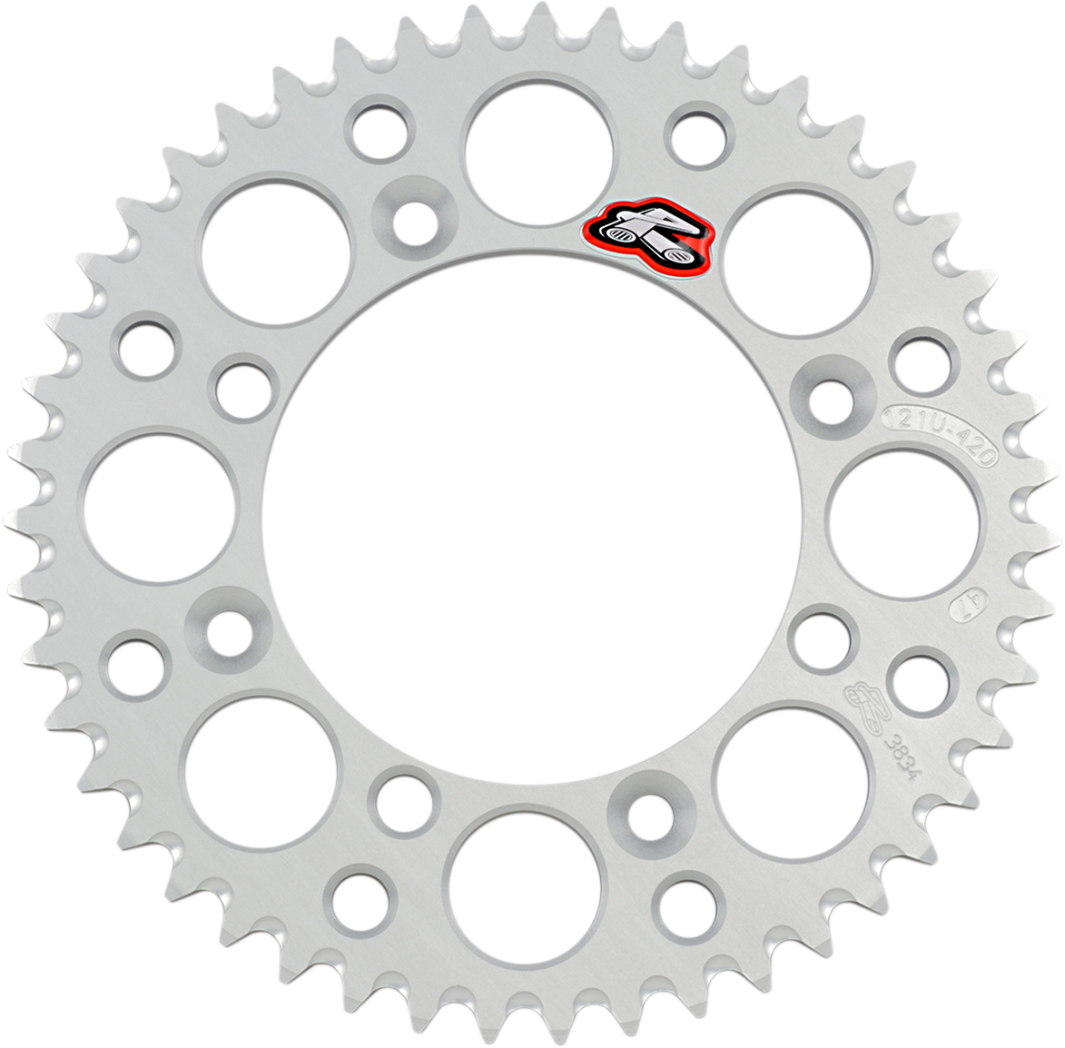 RENTHAL Sprocket - Yamaha - Silver - 47 Tooth 121U-420-47GBSI