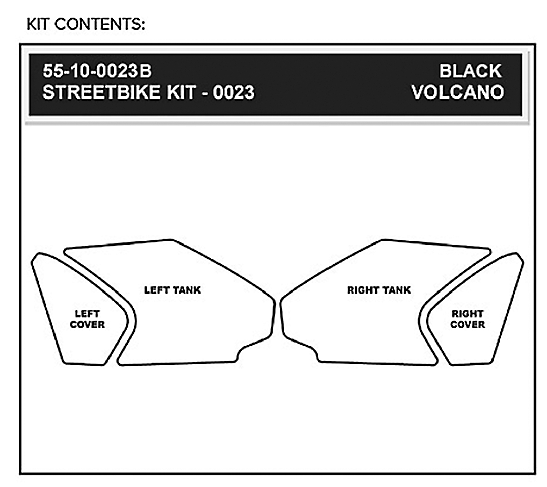 STOMPGRIP Traction Kit - Black - Honda 55-10-0023B