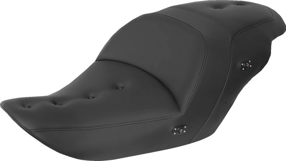 SADDLEMEN Heated Roadsofa Pillow Top Seat - Without Backrest - Black H23-20-181HCT