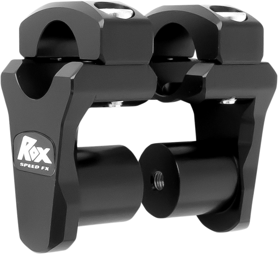 ROX SPEED FX Risers - Pivoting - 1-3/4" - Oversized Handlebars - Black 3R-P2PPLK