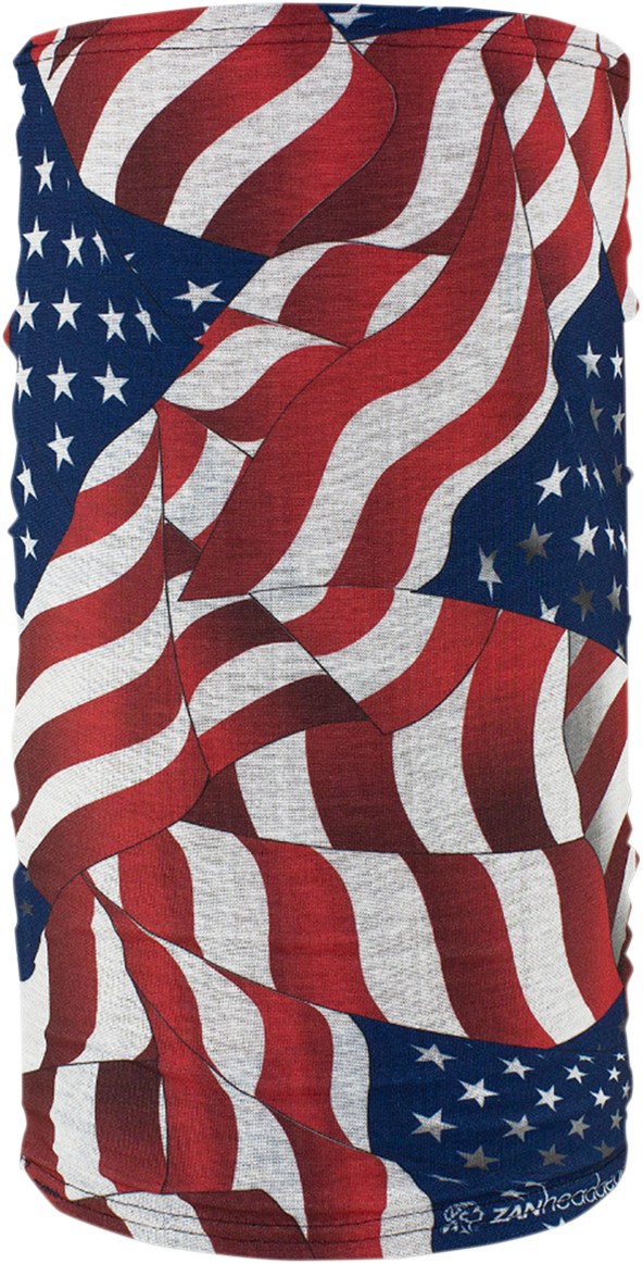 ZAN HEADGEAR Motley Tube Fleece Lined - Wavy American Flag TF265
