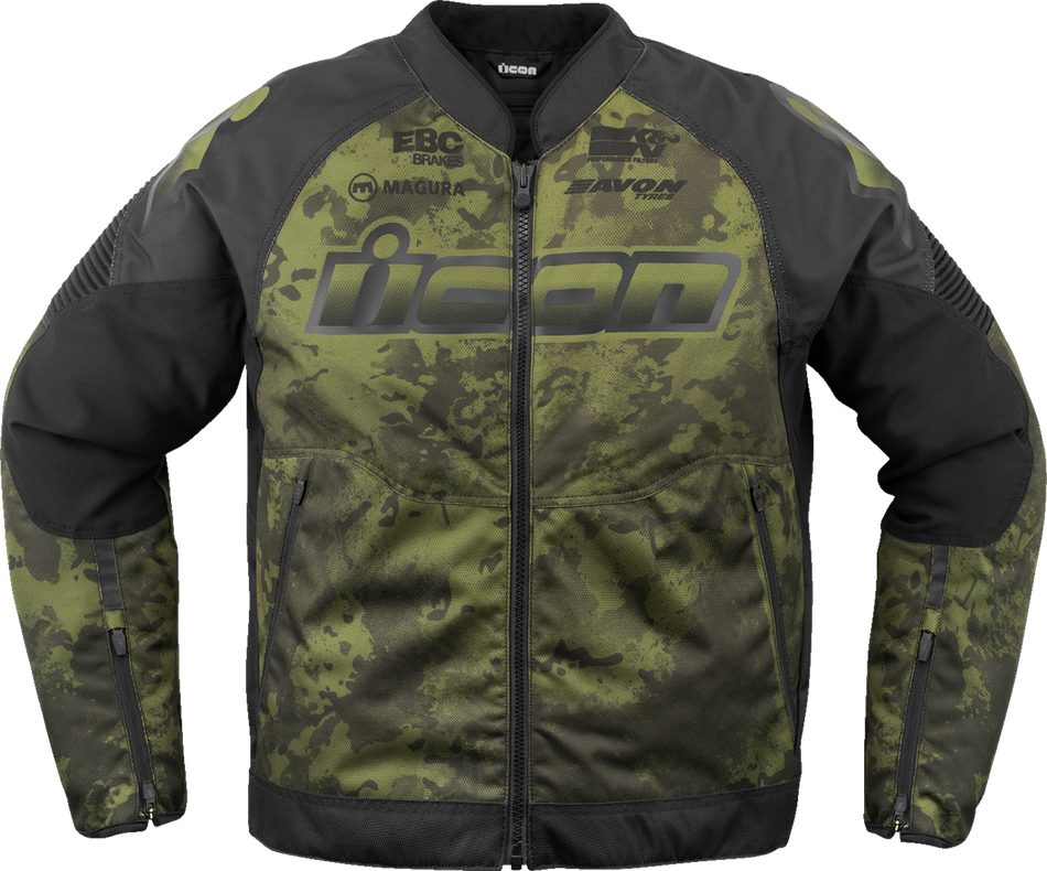 ICON Overlord3™ CE Magnacross Jacket - Green - Medium 2820-6719