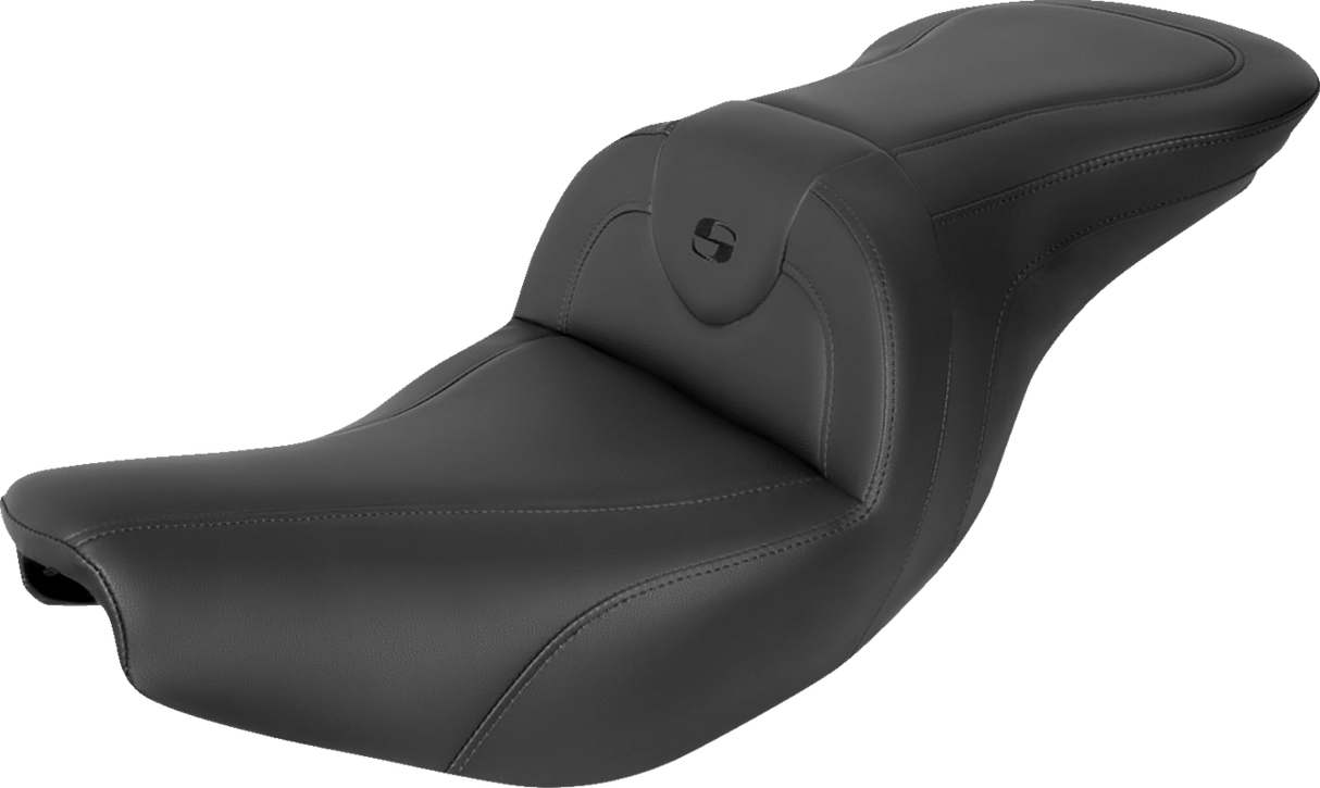 SADDLEMEN RoadSofa Seat - without Backrest - Black w/ Black Stitching - Indian '14-'23 I14-07-187