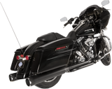 S&S CYCLE El Dorado Dual Exhaust System - Black - Black Thruster 550-0679B