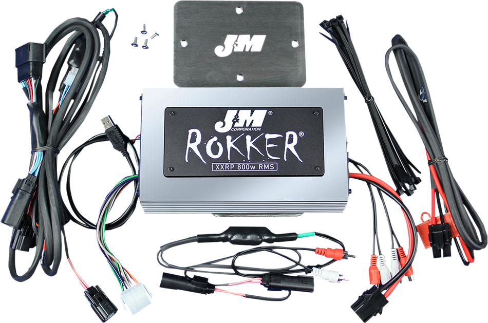 J & M 800w 4-Channel Rokker Amplifier - '16+ FLTRU JAMP-800HR16ULP