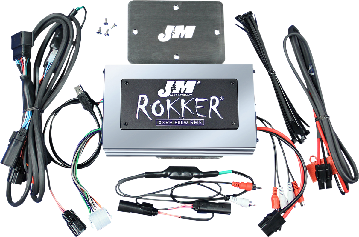 J & M 800w 4-Channel Rokker Amplifier - '16+ FLTRU JAMP-800HR16ULP