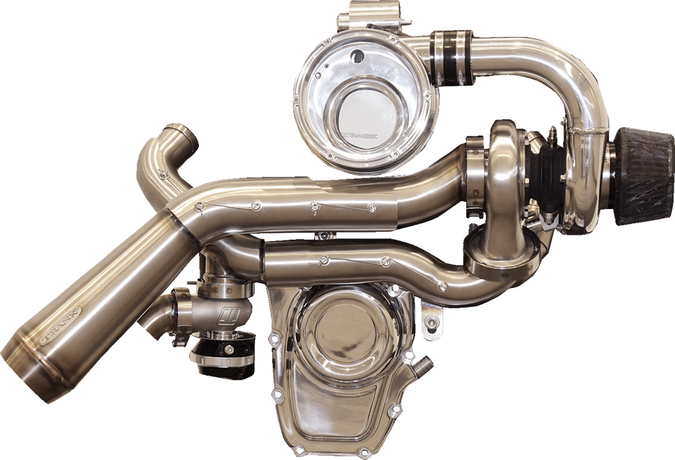 TRASK Tornado Turbo Performance Kit - Polished with Brushed Stainless Steel Exhaust Harley-Davidson TM-7600-PO