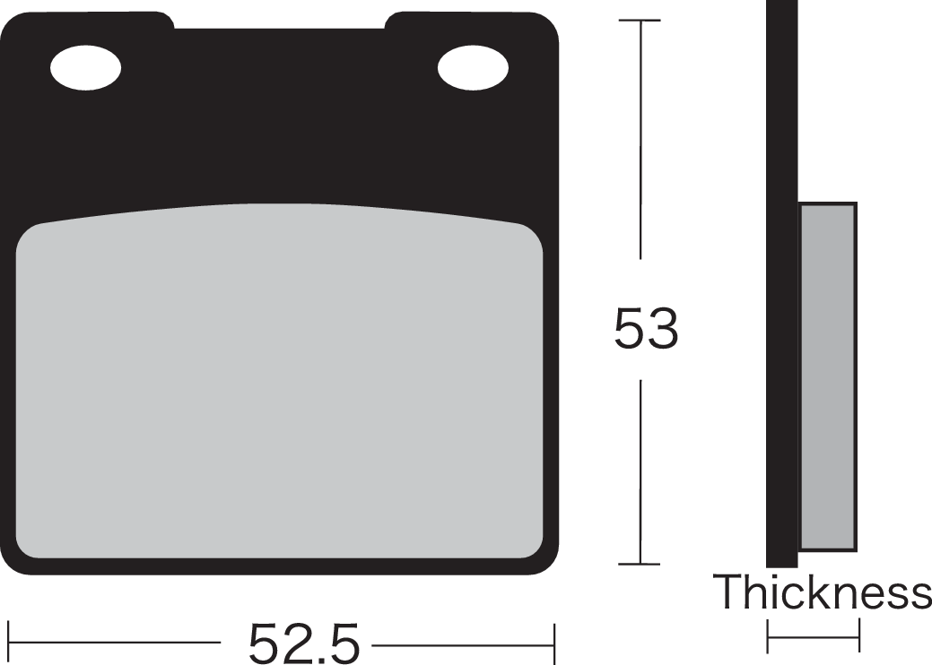 VESRAH Semi-Metallic Brake Pads - VD-327 VD-327