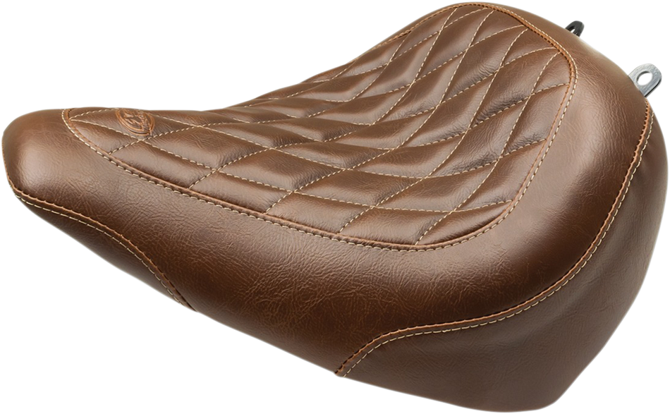 MUSTANG Seat - Wide Tripper Solo - without Backrest - Diamond - Brown 83059