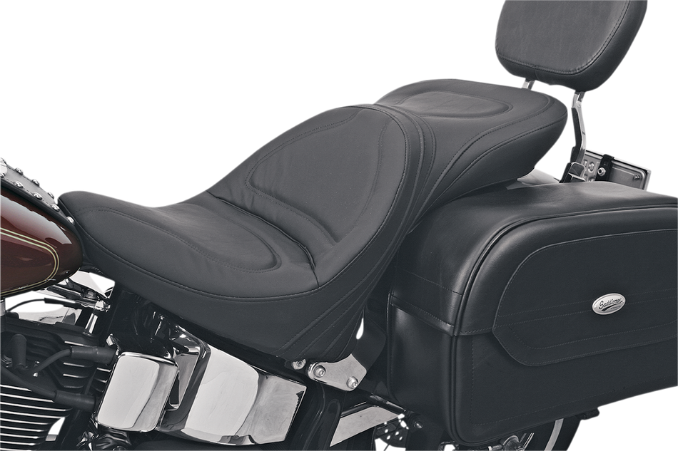 SADDLEMEN Seat - Explorer - Without Backrest - Stitched - Black - Softail 8150JS