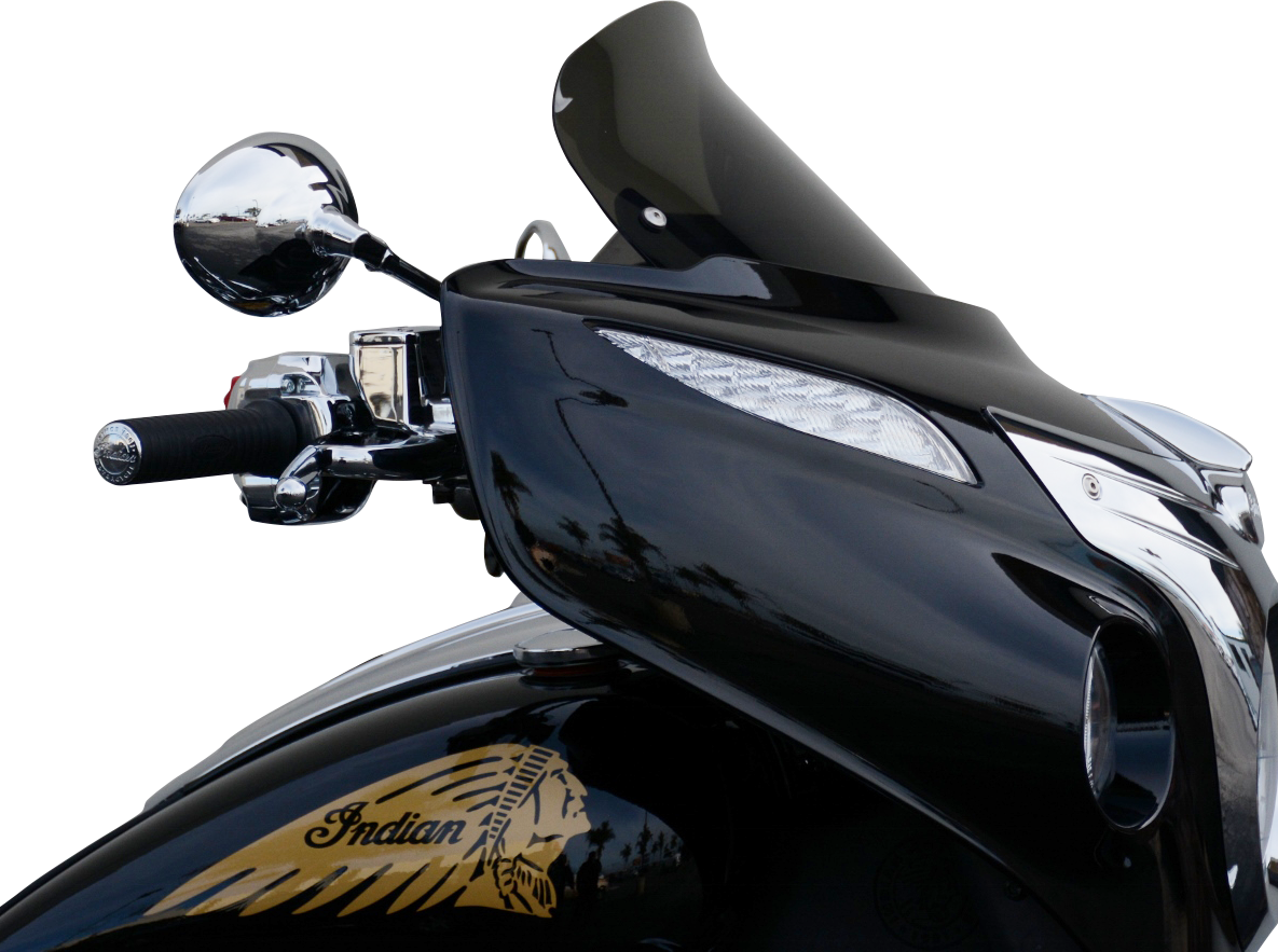 WIND VEST Windshield - Dark Smoke - 12" - Indian 66-1240