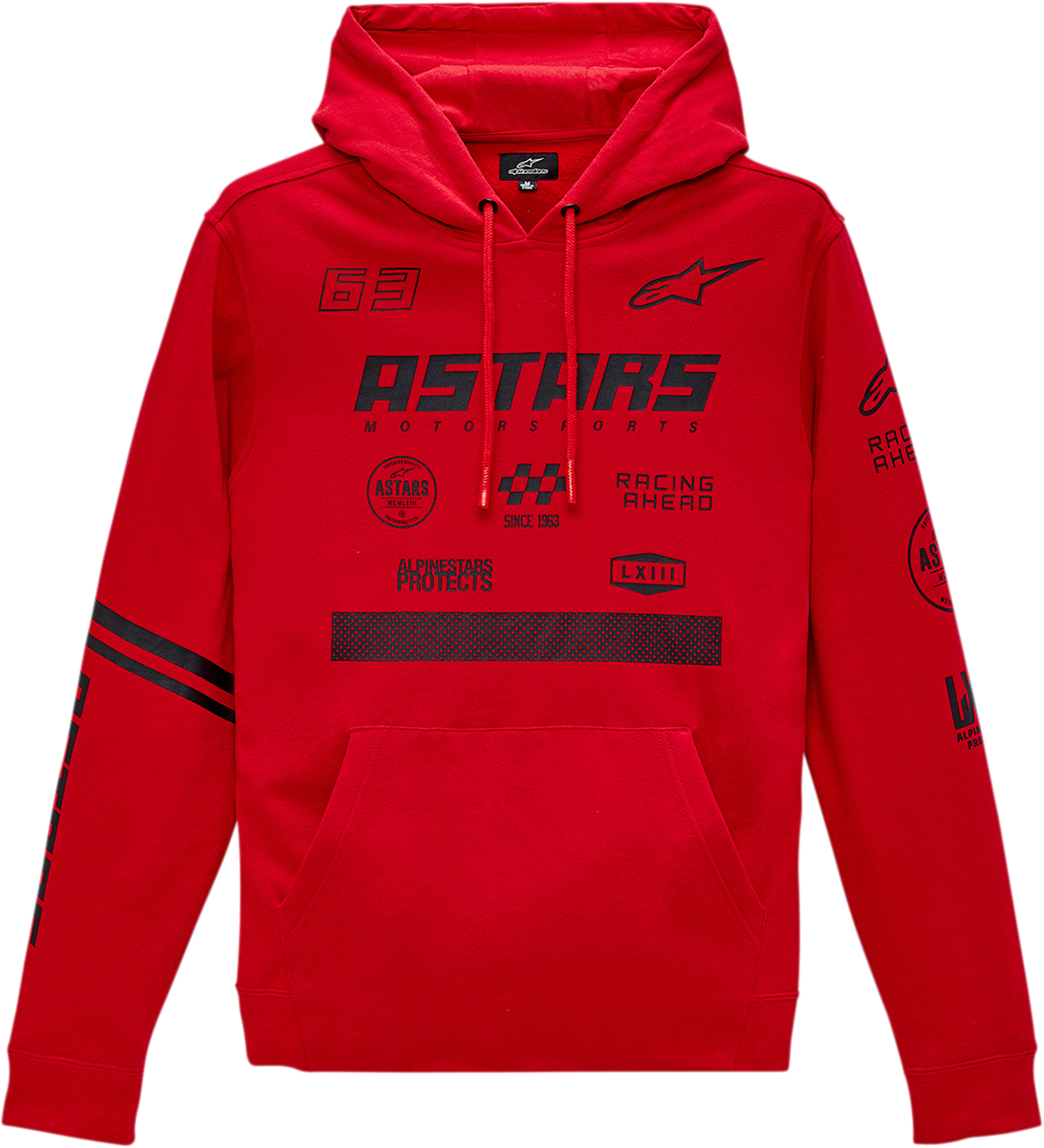 ALPINESTARS Multi Race Hoodie - Red - Large 12135150030L