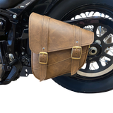 WILLIE & MAX LUGGAGE Softail Swing Arm Bag - Brown 59777-08