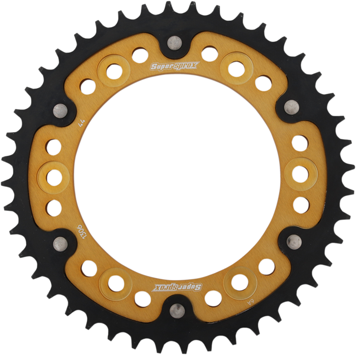 SUPERSPROX Stealth Rear Sprocket - 44 Tooth - Gold - Honda RST-1306-44-GLD