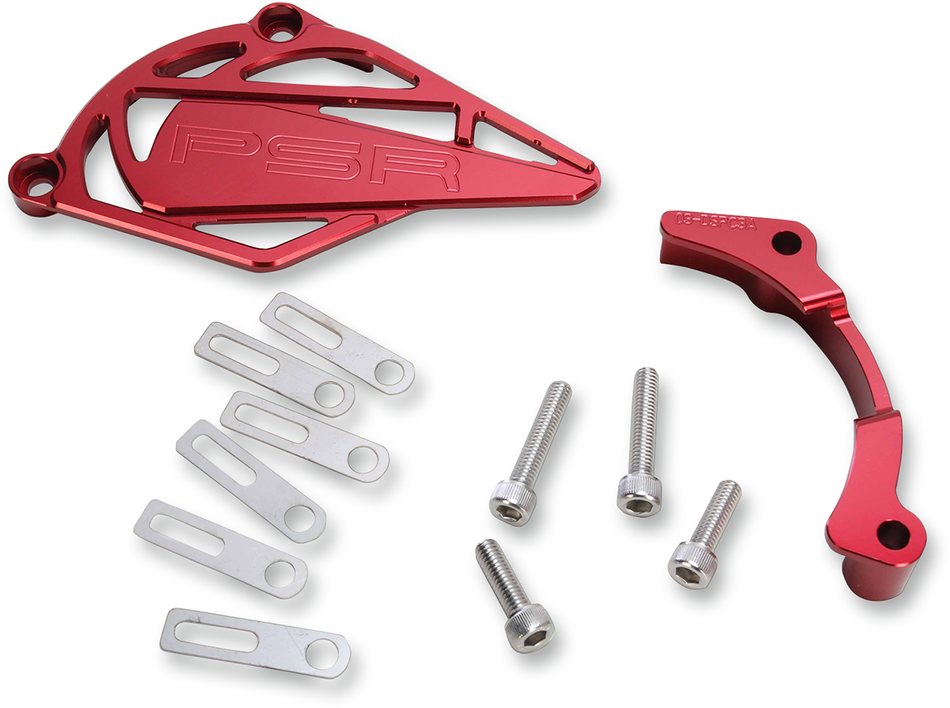 POWERSTANDS RACING Case Saver/Sprocket Cover - Red 03-04152-24