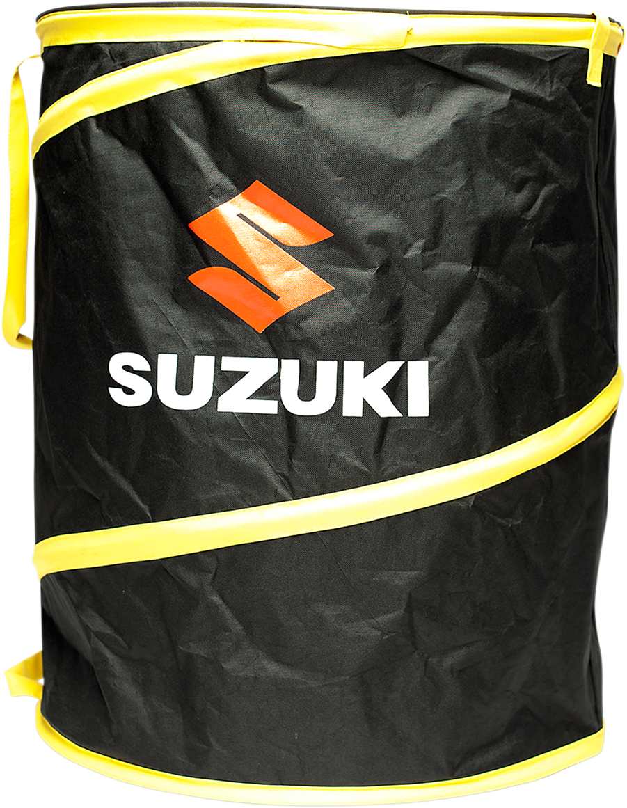 FACTORY EFFEX Trash Can - Black/Yellow - Suzuki NOT CLOSEOUT ITEM 22-45460