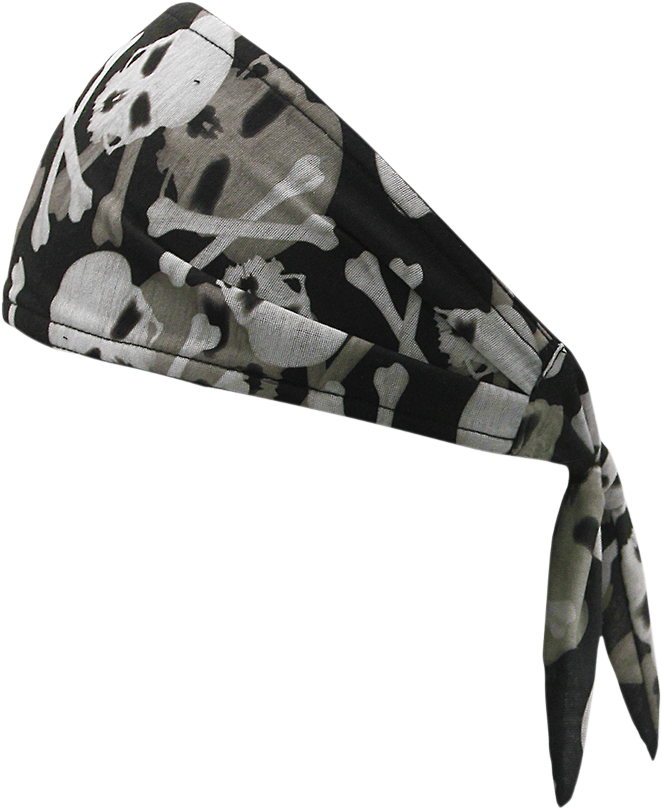 SCHAMPA & DIRT SKINS Old School Bandana - Skull & Cross Bones OSB1-70