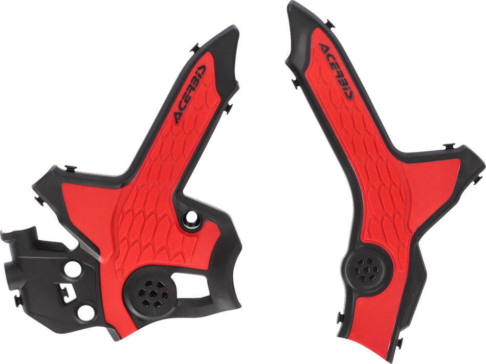 ACERBIS X-Grip Frame Guards - Black/Red - CRF300 2979621042