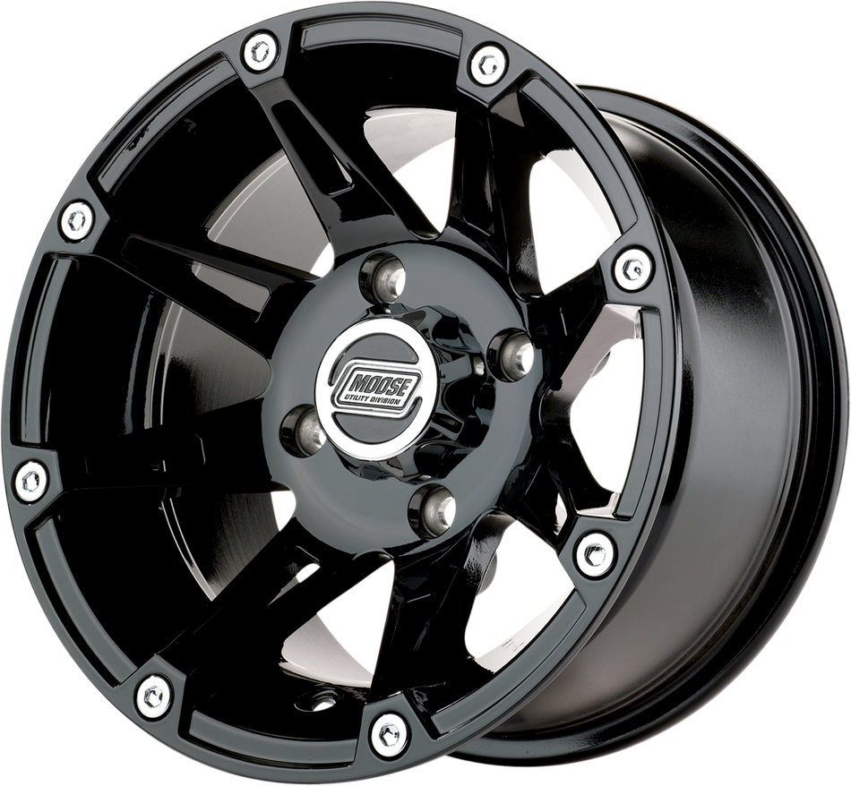 MOOSE UTILITY Wheel - 387X - Rear - Black - 12x8 - 4/110 - 2+6 387ML128110GB2