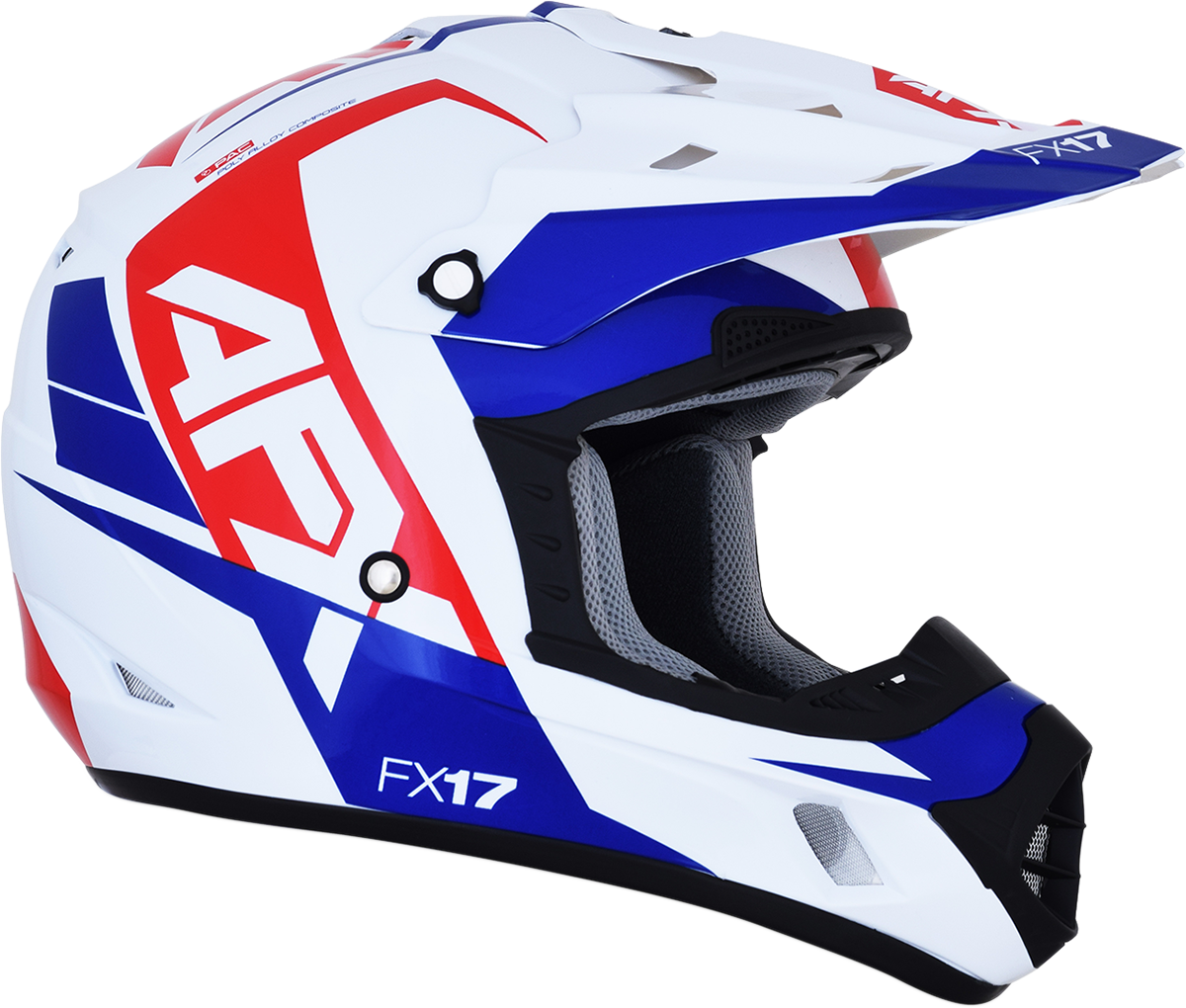 AFX FX-17 Helmet - Aced - Red/White/Blue - 2XL 0110-6483