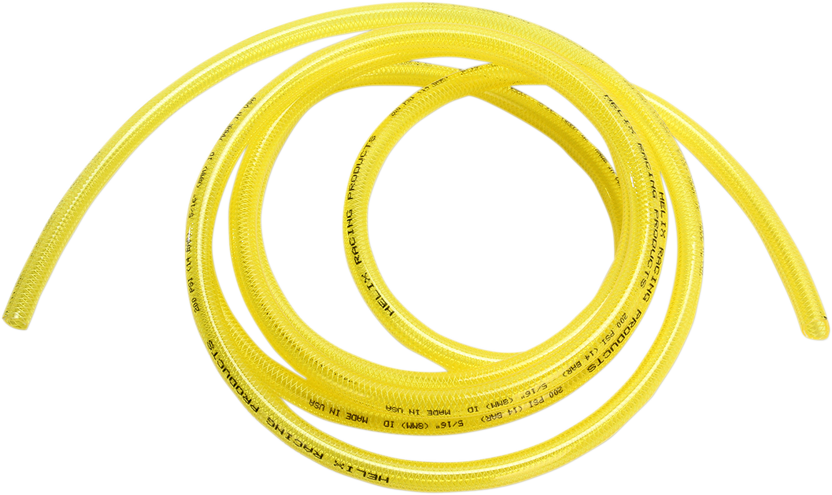 HELIX High-Pressure Fuel Line - Yellow - 5/16" - 10' 516-0204