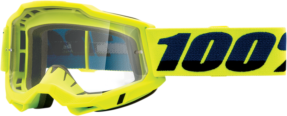 100% Accuri 2 Goggles - Fluo Yellow - Clear 50013-00003