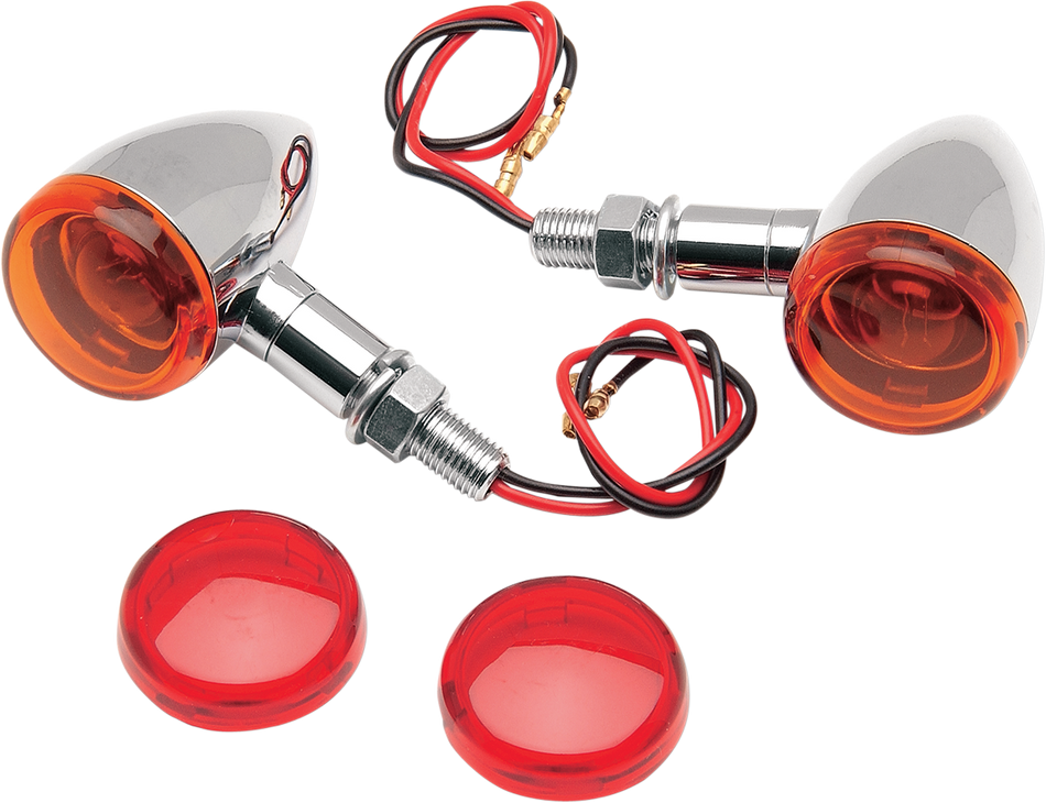 DRAG SPECIALTIES Kit de luces de marcador Mini-Duece - Ámbar/Rojo 20-6390A/R1 